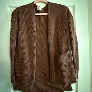 Universal Thread Brown Open-Front Cardigan